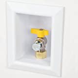 Sioux Chief 696-1021GF Ox Box Gas Outlet Box, 1/2' NPT, White