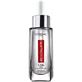L’Oreal Paris 1.5% Pure Hyaluronic Acid Serum for Face with Vitamin C from Revitalift Derm Intensives for Dewy Looking Skin, Hydrate, Moisturize, Plump Skin, Reduce Wrinkles, Anti Aging Serum, 1 Oz
