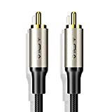 VIOY Coaxial Digital Audio Cable (3.3FT/1M), [Gold-Plated & Braided] Subwoofer Cable RCA Male to Male HiFi 5.1 SPDIF Stereo Audio Cable for Home Theater, HDTV, Amplifier Speaker Soundbar