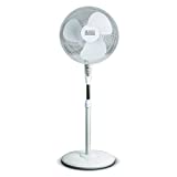 BLACK+DECKER 16' Stand Fan with Remote, White