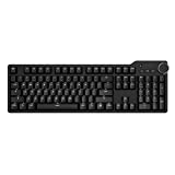 Das Keyboard 6 Professional Backlit Wired Mechanical Keyboard – Clicky Cherry MX Brown Switches, Shine-Through Keycaps, 2-Port USB C Hub, Media Controls, Durable Aluminum Enclosure, Volume Knob, NKRO