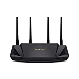 ASUS WiFi 6 Router (RT-AX3000) - Dual Band Gigabit Wireless Internet Router, Gaming & Streaming, AiMesh Compatible, Included Lifetime Internet Security, Parental Control, MU-MIMO, OFDMA