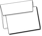 Heavyweight White Blank Cards With White Envelopes 5'x 7' Greeting Cards Blank Cards And Envelopes Printable Note Cards With Corresponding Envelopes (20 Pack)