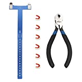 Perogen Archery Bow String Points Nock Pliers Set T Shape Bow Square Ruler Nocking Point Buckle Recurve Bow Turning Kit Archery