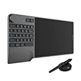 HUION Inspiroy Keydial KD200 Bluetooth 5.0-Wireless Graphics Drawing Tablet with Keyboard Dial 5 Customized Express Keys Battery-Free Stylus PW517 Tilt for PC, Mac, Android, 8.9x5.6inch Pen Tablet