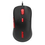 FIRSTBLOOD ONLY GAME. AJ129 Lightweight Wired Gaming Mouse, Mouse Body Weight 65g, Programmable 6 Buttons, Ergonomic RGB Backlit, USB Gamer Computer Laptop PC Mice, Black,