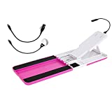 Stedi Pedi Pro Professional Home Pedicure Kit with Lit Magnifier, Drying Fan, and Task Light (Pink)