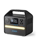 Anker 521 Portable Power Station, 256Wh Solar Generator (Solar Panel Optional) with LiFePO4 Battery Pack, 200w 6-Port PowerHouse, 2 AC Outlets, 60W USB-C PD Output, LED Light for Outdoor Camping, RV