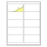 (2' x 4') 30 Sheets, Printable White Sticker Labels, Laser/Inkjet Printing - Matte, 10 per Page