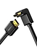 UGREEN HDMI Cable Right Angle 90 Degree Elbow HDMI Cord 4K Ultra HD 3D 1080P Ethernet and Audio Return ARC Compatible for Nintendo Switch Xbox PS5 PS4 PS3 PC Laptop TV 6FT