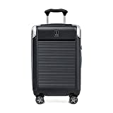 Travelpro Platinum Elite Hardside Expandable Spinner Wheel Luggage TSA Lock Hard Shell Polycarbonate Suitcase, Shadow Black, Carry-on 21-Inch