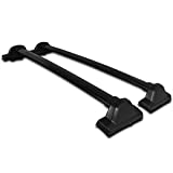 Spec-D Tuning Factory Style Black Top Cargo Roof Racks Cross Trail Bars 2Pc Compatible with Honda Crv Cr-V 2017-2018