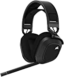 Corsair HS80 RGB WIRELESS Premium Gaming Headset with Dolby Atmos Audio (Low-Latency, Omni-Directional Microphone, 60ft Range, Up to 20 Hours Battery Life, PS5/PS4 Wireless Compatibility) Black