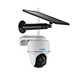 Security Camera Wireless Outdoor, Pan Tilt Solar Powered with 2K Night Vision, 2.4/5 GHz Wi-Fi, 2-Way Talk, Works with Alexa/ Google Assistant for Home Surveillance, REOLINK Argus PT w/ Solar Panel