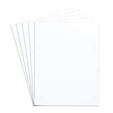 White Linen Textured Specialty Cardstock | Blank Thick 8 1/2 X 11 Inches Heavyweight Card Stock | for Printing Party Invitations, Wedding Announcements, Greeting Thank You Cards | 50 Sheets per Pack