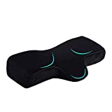 PRASNE Lash Pillow for Lash Extensions,Memory Foam Neck Pillow Eyelash Extension Ergonomic Curve Improve Cervical Pillows for Neck Pain - for Side and Back Sleeping Contour Pillow,Travel Pillow