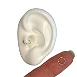 Tragus Earring 22g, Thin Tragus Jewelry, Tragus Piercing Gold, Tiny Tragus Hoop, Helix Cartilage Piercing, Rook Piercing, Cartilage Earring 22 Gauge 5mm - 6mm 22G