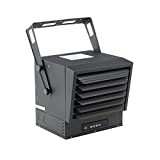 Comfort Zone CZ260ER Ceiling-Mounted High-Output 10,000-Watt Fan-Forced Industrial Heater with Digital Thermostat and Remote Control, Black