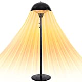 Star Patio Outdoor Heater, Outdoor Heater, 1500W Infrared Heater with Dome Shape and Hammered Bronze Finish, Adjustable Height Outdoor Heater, STP1566-B-S-N1