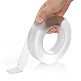 Nano Double Sided Tape Heavy Duty, Multipurpose Removable Mounting Tape Adhesive Grip,Reusable Strong Sticky Wall Tape Strips Transparent Tape Poster Carpet Tape for Paste Items,Household…