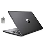 2021 HP Stream 14' HD SVA Laptop Computer, Intel Celeron N4000 Processor, 4GB RAM, 64GB eMMC Flash Memory, Intel UHD Graphics 600, 1-Year Office, Bluetooth, Win 10S, Black, 128GB SnowBell USB Card