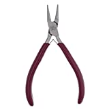 The Beadsmith Round Nose Pliers - Casual Comfort Series - 5.75 inches (146mm) - Polished Steel Head, Comfort Grip Handle & Double-leaf Spring, European Design & Quality, Tool for Jewelry Making