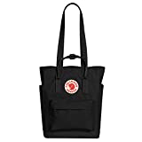 Fjallraven, Kanken Totepack Backpack with 13' Laptop Sleeve for Everyday Use and Travel, Black