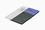 FLATOP Computer Rest Pad Raises Desktop + Laptop Keyboard to be Level with Fingers, Wrist & Arm; 7' of Ergonomic Comfort Gripping Shelf; for Slim Keyboards