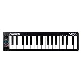 Alesis Qmini - Portable 32 Key USB MIDI Keyboard Controller with Velocity Sensitive Synth Action Keys and Music Production Software Included