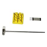 5 PCS / Set Watch Band Strap Link Remover Pin Tool Kit with Band Holder Hammer Pin Punches