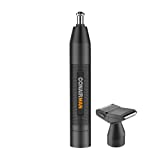 ConairMan Ear and Nose Hair Trimmer for Men, Cordless Battery-Powered Trimmer with Detail and Shaver Attachments