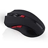 Wireless Gaming Mouse,2.4G 6 Keys 2400DPI Ajustable Gaming Mice,USB Long Battery Life Wireless Optical Mouse for PC Laptop Desktop Computers, Plug and Play