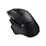 Logitech G502 X LIGHTSPEED Wireless Mouse with LIGHTFORCE hybrid optical-mechanical switches, HERO 25K gaming sensor, compatible with PC - macOS/Windows - Black