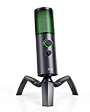 Gaming Microphone,UHURU UM-1100 USB Gamer Microphone with 2 Pickup Patterns, RGB Lighting, 0-Latency Monitoring with Headphone Port, for PC, PS4/5, Perfect for Gaming, Podcasts,Conference Calls