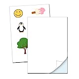 15 Sheets, Printable Vinyl Sticker Paper Waterproof - Letter Size, White