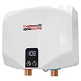 Tankless Water Heater Electric, thermomate 3.5kW 120V Hard Wired Point of Use On Demand Hot Water Heater Self Modulating ET035