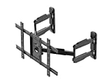 Monoprice Cornerstone Series Full-Motion Articulating TV Wall Mount Bracket - for TVs 37in to 70in Max Weight 99lbs VESA Patterns Up to 600x400 Rotating Black