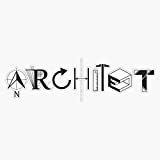 architect Bumper Sticker Vinyl Decal 5 inches