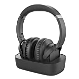 Avantree Ensemble - Wireless Over-Ear Headphones for TV Watching with Universally Compatible Bluetooth 5.0 Transmitter & Charging Dock, 35hr Audio Playtime, and No Lip-Sync Delay