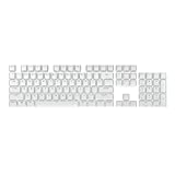 CORSAIR PBT DOUBLE-SHOT PRO Keycap Mod Kit – Double-Shot PBT Keycaps – Arctic White – Standard Bottom Row – Textured Surface – 1.5mm-Thick Walls – O-ring Dampeners (CH-9911040-NA)