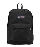 JanSport SuperBreak One School Backpack for Girls, Boys, Black - Durable, Lightweight Bookbag for Teens with 1 Main Compartment, Front Utility Pocket with Built-in Organizer - Premium Backpack