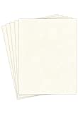 New White Stationery Parchment Paper – Great for Writing, Certificates, Menus and Wedding Invitations | 24Lb Bond Paper | 8.5 x 11” | 50 Sheets/Pack