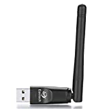 Wireless WiFi USB Dongle Stick Adapter RT5370 150Mbps for MAG 254 250 255 270 275 IPTV Set-Top Box, Jynxbox, Linkbox, Raspberry Pi, Pc Laptops Desktop, for Win7, Win8, Mac OS, Linux