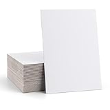 Golden State Art, 5x7 Picture Mat Matte Backerboards for Framing. Pack Contains 50 Backing Boards (White, 50 Pack)