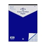 ALVIN Cross Section Graph Paper Pad 8.5' x 11' Model 1422-2 Smooth Acid-Free Paper for Drafting and Architecture 4 x 4 Inches Grid - 50-Sheet, 8.5 x 11 Inches