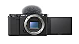 Sony Alpha ZV-E10 - APS-C Interchangeable Lens Mirrorless Vlog Camera - Black (Renewed)