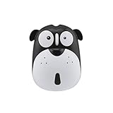 Cute Wireless Mouse, Cartoon Dog 2.4GHz Rechargeable Cordless Mouse with Nano USB Receiver Children Mice Kids Gaming Mouse for Notebook,Laptop,PC,Desktop (Black)