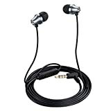 iRAG A101 Wired Earbuds Headphones Noise Isolating in-Ear Earphones with Microphone Remote with 3.5mm Plug in Audio Jack (Gun Metal)