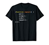 Funny Computer Science Programmer Eat Sleep Code T-Shirt T-Shirt