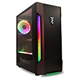 ViprTech Whiteout Gaming PC Desktop Computer - AMD Ryzen 5 5600G (12-Core 4.4Ghz), AMD Radeon RX Vega 7 Graphics, 16GB DDR4 RAM, 128GB NVMe SSD, 1TB HDD, WiFi, RGB, 1 Year Warranty, Black